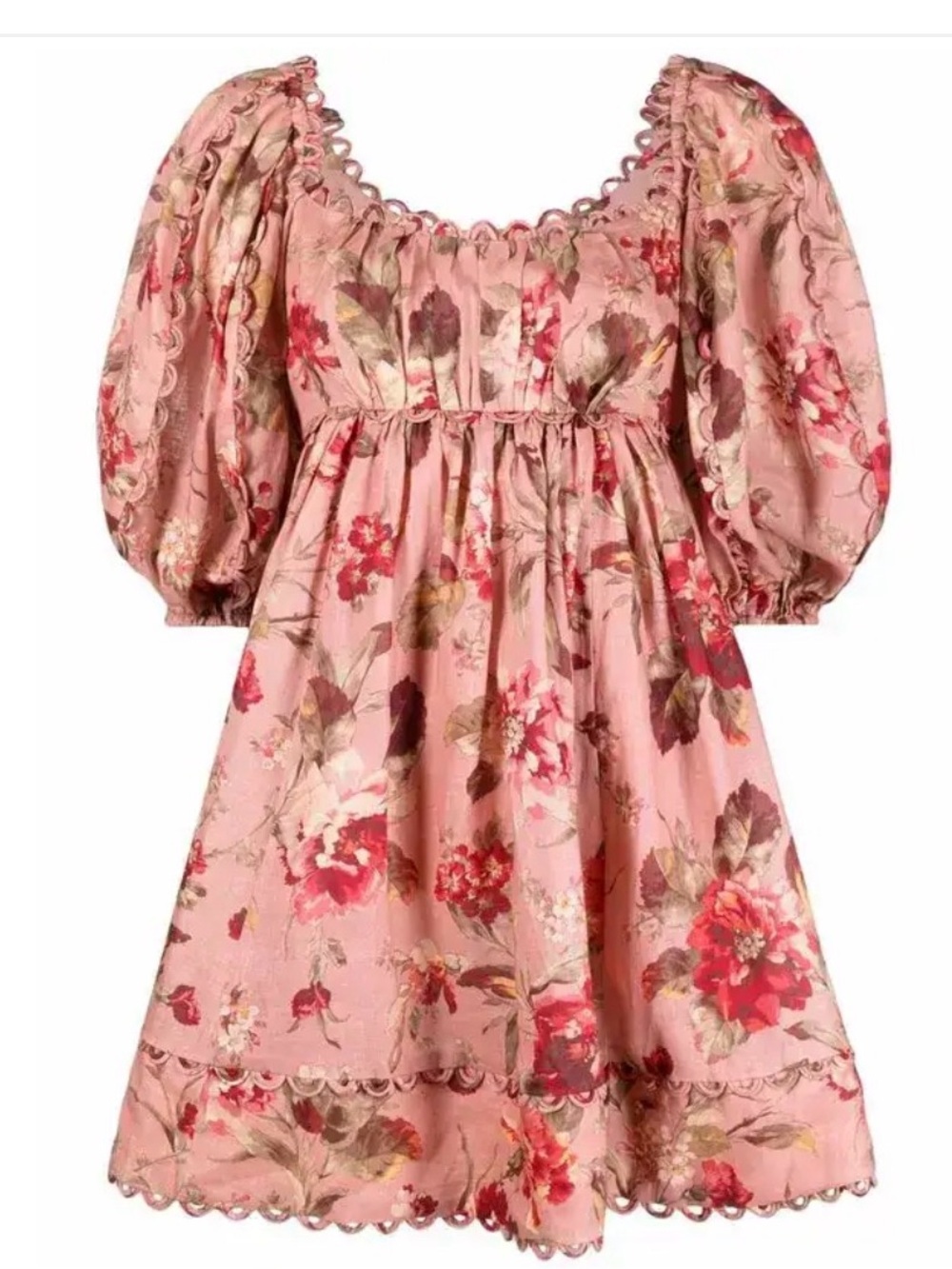 ZIMMERMANN Floral-Print Empire-Waist Dress 0P